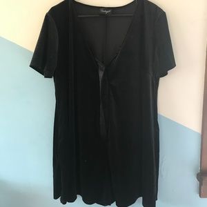 CERTIFIED VINTAGE BLACK VELVET ROMPER